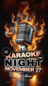 KARAOKE NIGHT Historia de Instagram template