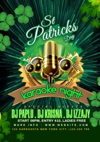 Karaoke Night A5 template