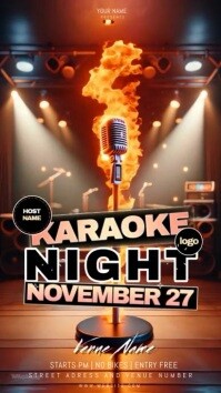 KARAOKE NIGHT Instagram Story template