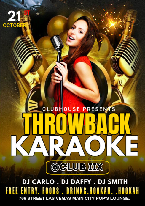 Copy of karaoke night | PosterMyWall