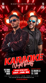 Karaoke Night Instagram Reel template