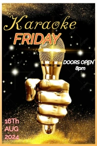 Karaoke night Imagem do Pinterest template