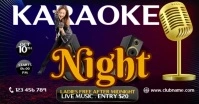 Karaoke night Immagine condivisa di Facebook template