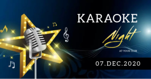 Черный Karaoke Night Gambar Bersama Facebook Template