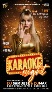 Karaoke Night Event Instagram Reel template