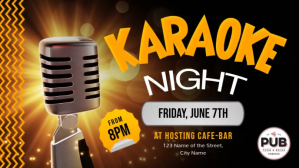 Karaoke Night Event Facebook Cover Video Film w tle na Facebooka (16:9) template