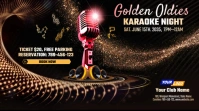 Karaoke Night Flyer Design Präsentation (16:9) template