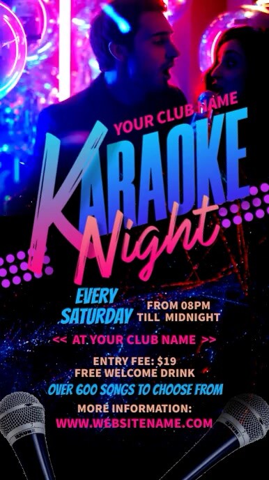 Karaoke Night Instagram Reel Template PosterMyWall Karaoke Night Instagram Reel Template PosterMyWall