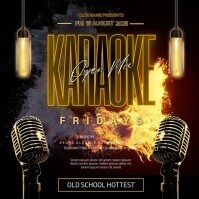 Karaoke Night Instagram Video Post Template
