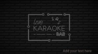 Karaoke night karaoke bar video template Display digitale (16:9)