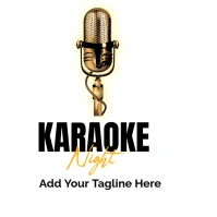 Karaoke Night  Logo template