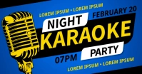 KARAOKE NIGHT PARTY BANNER Imagen Compartida en Facebook template