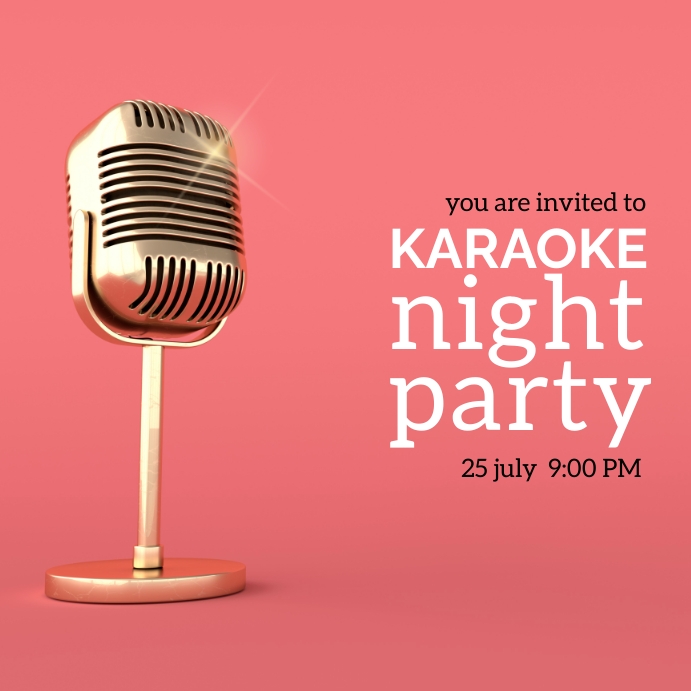 karaoke night party Template PosterMyWall