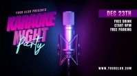 Karaoke Night Party Publicación de Twitter template