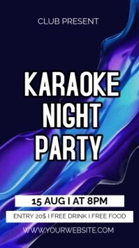 KARAOKE NIGHT PARTY Instagram Reel template
