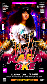 KARAOKE NIGHT PARTY Instagram Story template