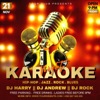 Plantilla de Publicitario de Noche de Karaoke | PosterMyWall