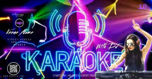Karaoke Night Party Template Gambar Bersama Facebook