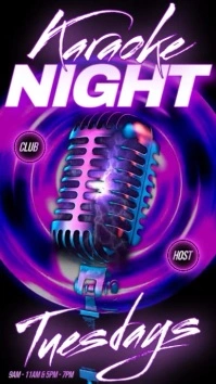 Karaoke Night Party Template Instagram Story