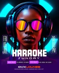 Karaoke night template Instagram Portrait