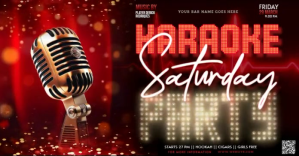 Red Karaoke Night Facebook Shared Image Template
