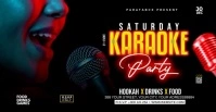 Karaoke Night Video Ad Facebook-Anzeige template
