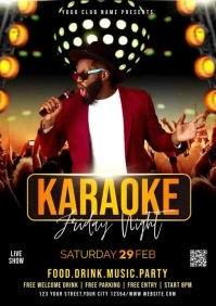 karaoke night video template A2
