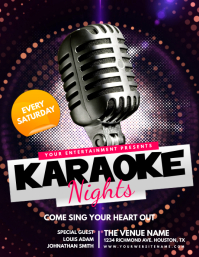 Karaoke Poster Templates  PosterMyWall Karaoke Poster Templates  PosterMyWall