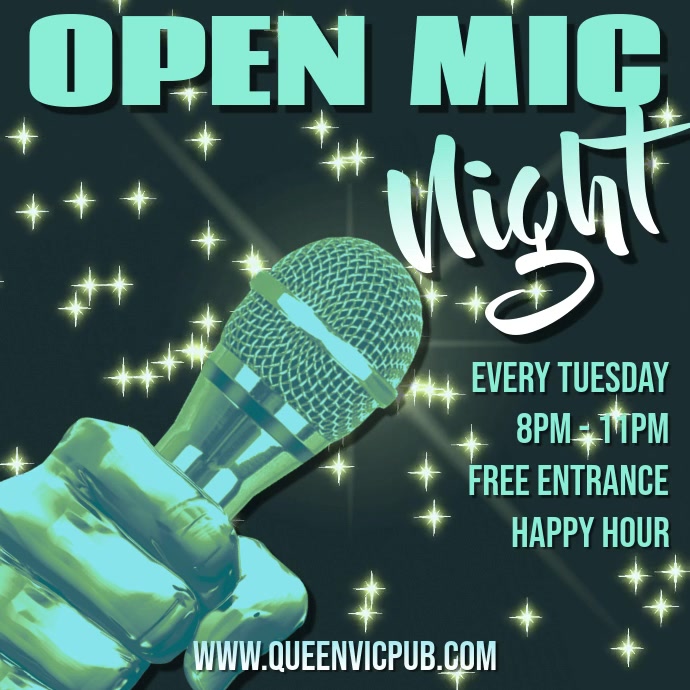 Karaoke Open Mic Night Video Template PosterMyWall