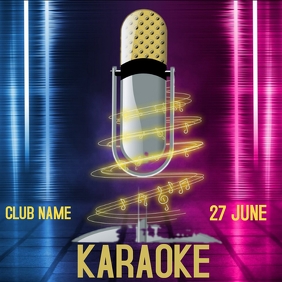 Karaoke Night Video Ad Design Template Postermywall