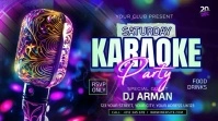 Karaoke Party Digitale Vertoning (16:9) template