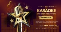 karaoke party Facebook Shared Image template
