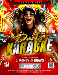 KARAOKE PARTY Flyer (US Letter) template