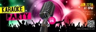 Karaoke Party Twitter Banner template