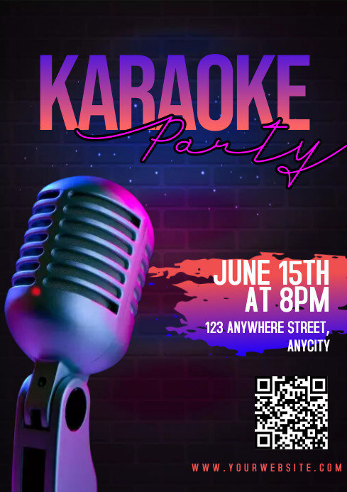 Karaoke Party Template PosterMyWall
