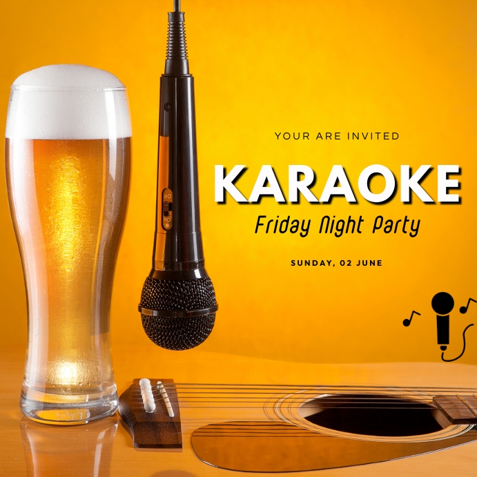 Karaoke Party Template PosterMyWall