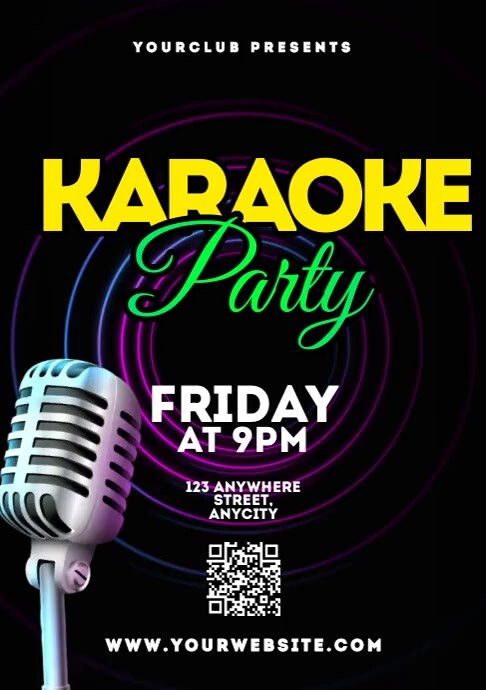 Karaoke Party Template PosterMyWall