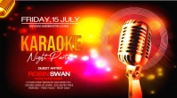 Karaoke Party Flyer Digitale Vertoning (16:9) template