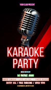 Karaoke party instagram reel template