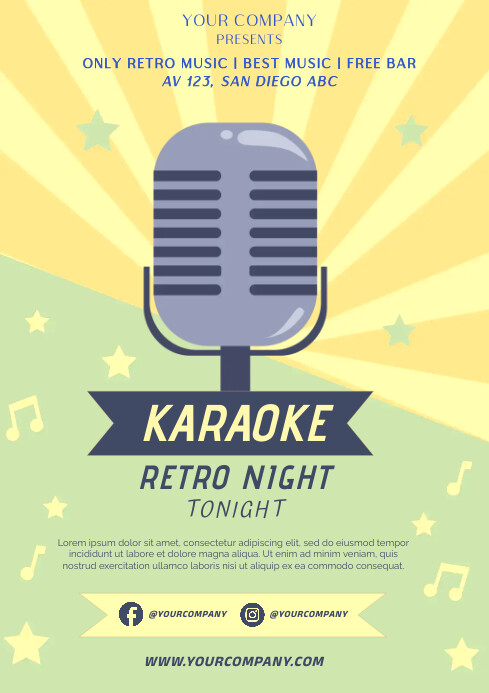 KARAOKE PARTY TEMPLATE PosterMyWall