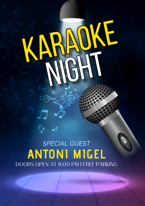 KARAOKE PARTY TEMPLATE PosterMyWall