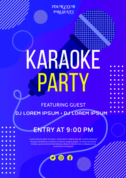 KARAOKE PARTY TEMPLATE PosterMyWall
