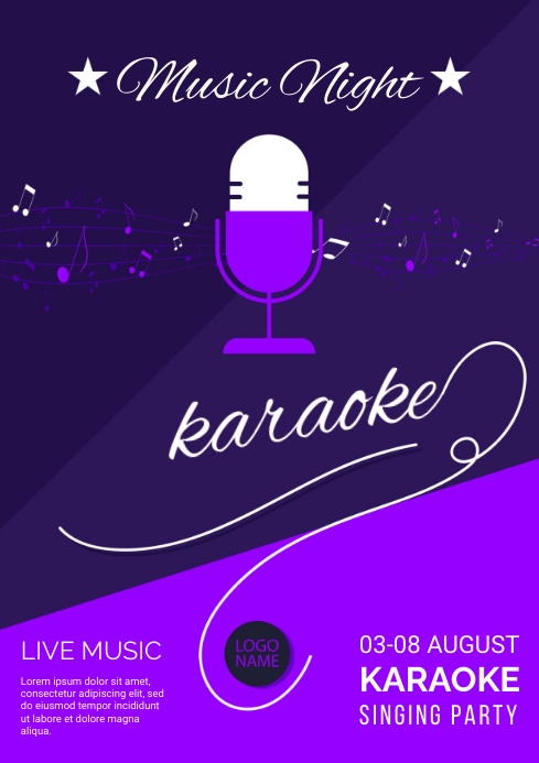 Copy of KARAOKE PARTY TEMPLATE | PosterMyWall