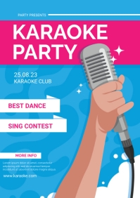 KARAOKE PARTY TEMPLATE | PosterMyWall