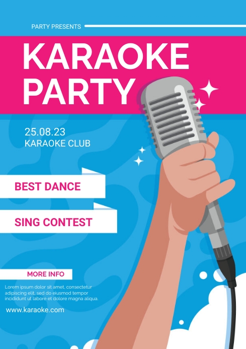 Copy of KARAOKE PARTY TEMPLATE | PosterMyWall