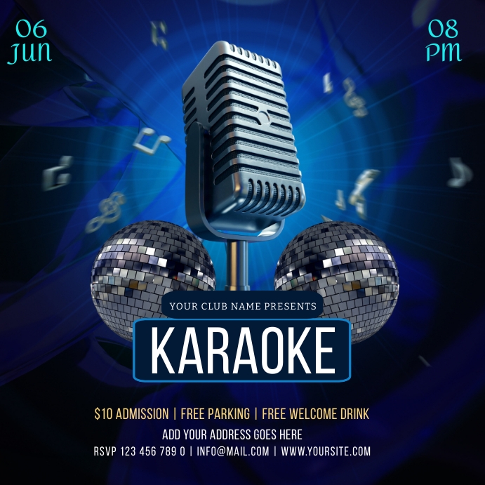 KARAOKE PARTY TEMPLATE PosterMyWall