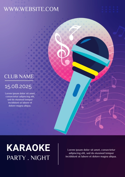 Copy of KARAOKE PARTY TEMPLATE | PosterMyWall