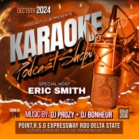 KARAOKE PODCAST POSTER template