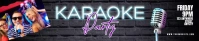 Karaoke Poster Soundcloud-banier template