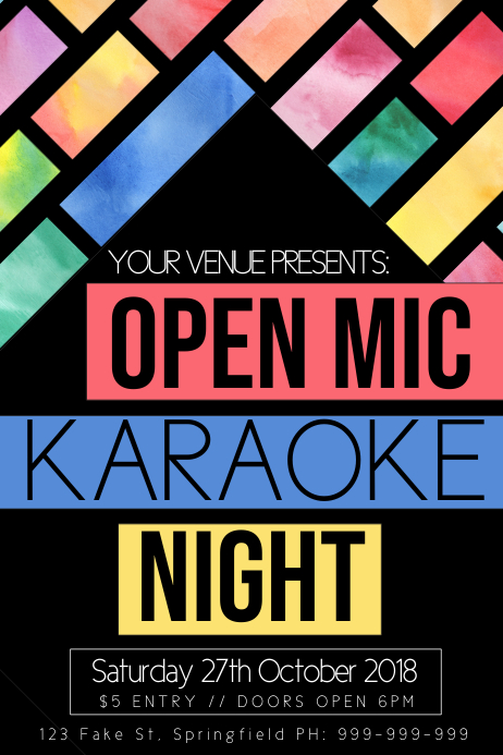 karaoke poster